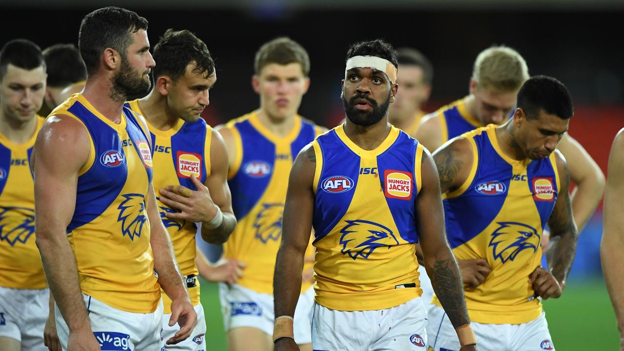 West Coast’s loss to the Bulldogs could have massive consequences. (Photo by Matt Roberts/AFL Photos/via Getty Images)