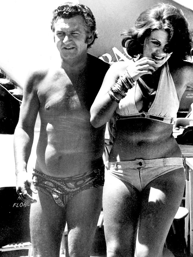 Bob Hawke with Glenda Bowden at the ALP conference in Terrigal in 1975.