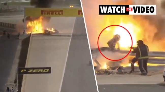 Terrifying fireball crash rocks Bahrain GP: 'It's a miracle he's alive' (TSN)