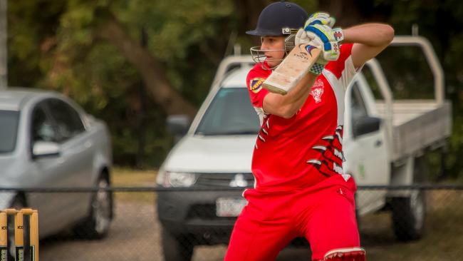 Benedek smacked 18 fours and 8 sixes on the way to the record 3-234 total. Picture: Supplied