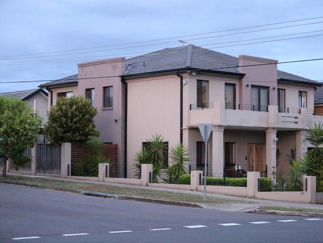 The Merrylands home at the centre of the shooting today. Picture: Steve Tyson