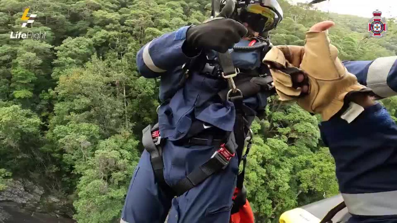 LifeFlight rescues hiker after fall in Sunshine Coast hinterland