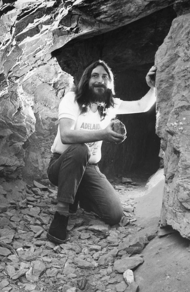 Royce Wells as a historian with the SA Mines Department in the 1980s.