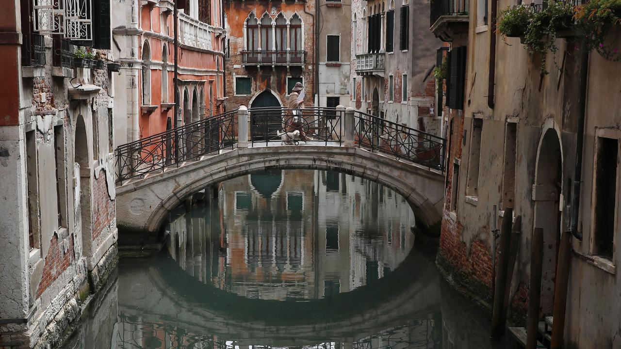 Venice has enjoyed crystal clear waters in its world-famous canals due to a lack of debris from tourists and near-zero boat traffic. Picture: AP/Antonio Calanni