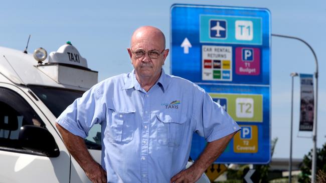 Taxi driver Noel Beitzel near one of Cairns’ busiest areas.