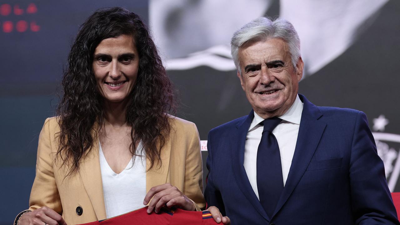 New coach of Spain's female football team Montse Tome. Photo by Thomas COEX / AFP.