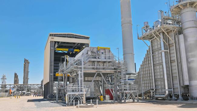 The new carbon capture and storage plant, at Moomba in South Australia, a joint venture between Santos and Beach Energy. Picture: Brenton Edwards