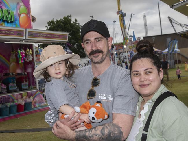 Emerry Clarke, Orry Clarke, Dominique McCubbin Mildura Show 2024. Picture: Noel Fisher