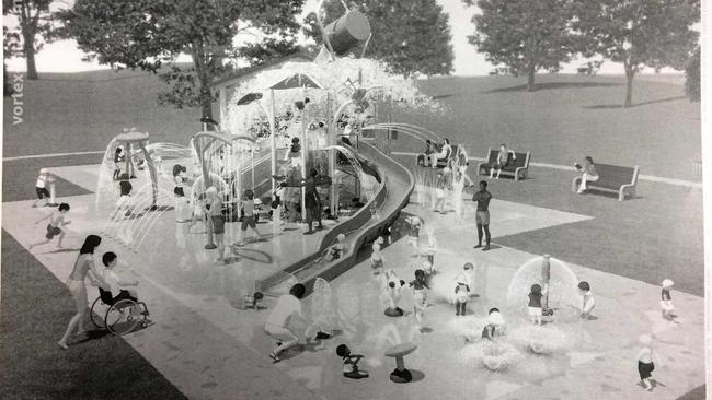 Artists impression of what a splash park at Tin Can Bay might look like. Picture: Contributed