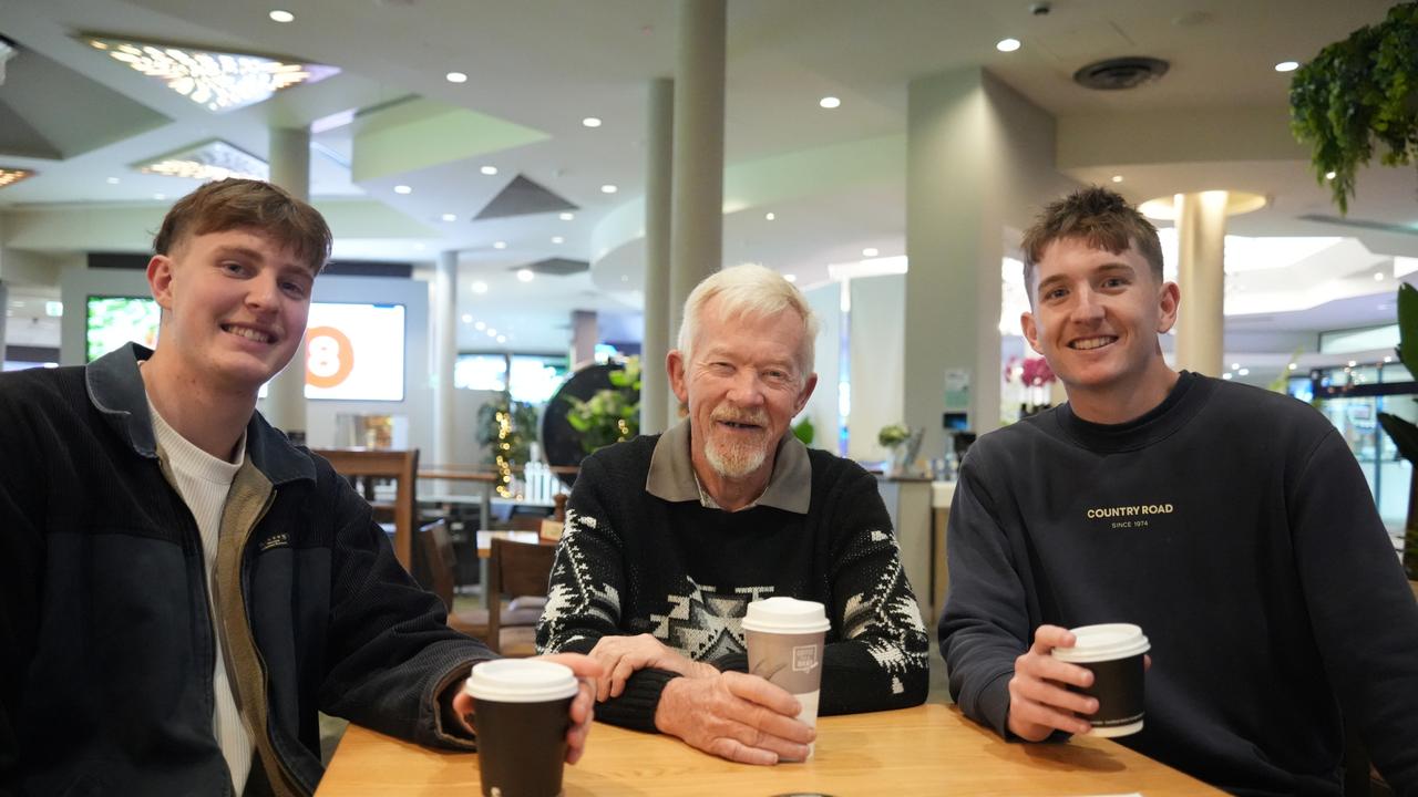 Highfields man Allen Longridge, who suffered a massive heart attack at the Toowoomba City Golf Club and nearly died, has reunited with nursing students Isaac Leach and Jack Ryan two weeks after they saved his life.