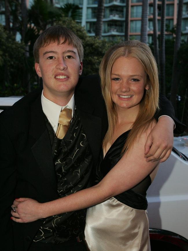 Emmanuel College formal at the Gold Coast International hotel. Thomas Haines and Chloe Waters-Mann (l to r).