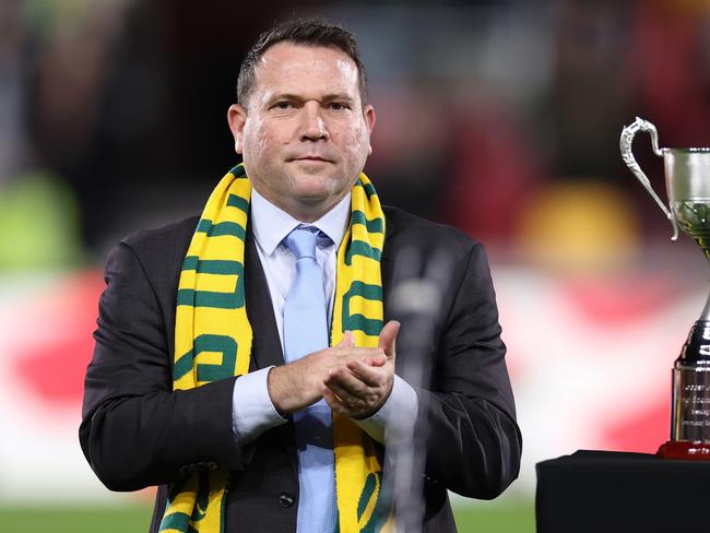 Football Australia boss James Johnson is waiting to see Canberra’s potential bid for inclusion in the A-League men’s competition. Picture: Ryan Pierse/Getty Images