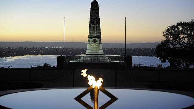 The Kings Park War Memorial and the eternal flame.