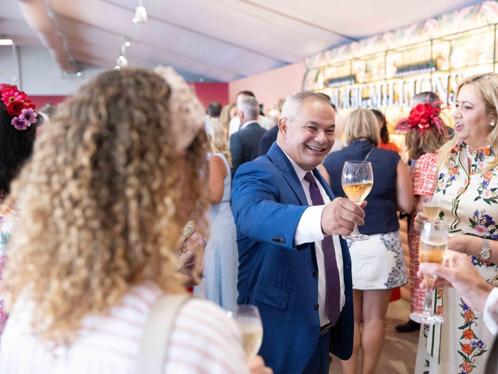 Tom Tate and Annastacia Palaszczuk. Picture: Luke Marsden.