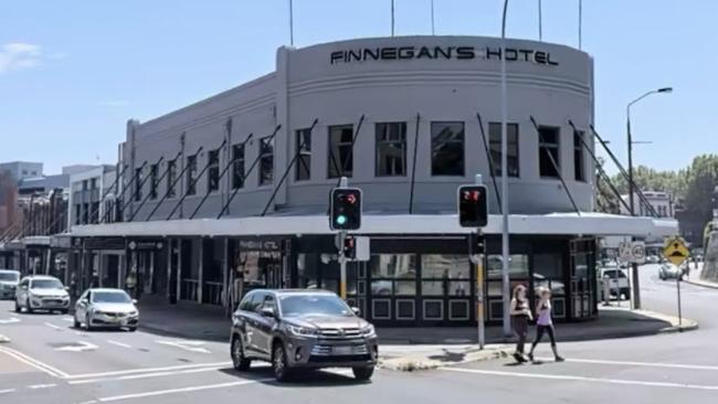 Police were called to Finnegans Hotel on Darby St, Newcastle on November 25, 2022 after reports a woman had allegedly been sexually assaulted nearby. Picture: Google Maps.