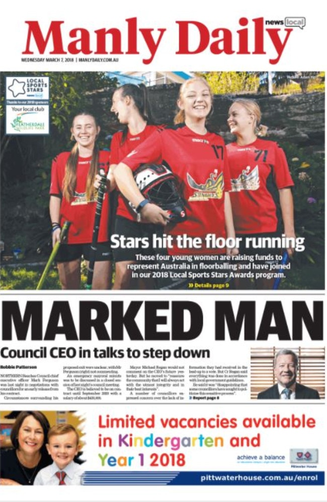 How the Manly Daily broke the story