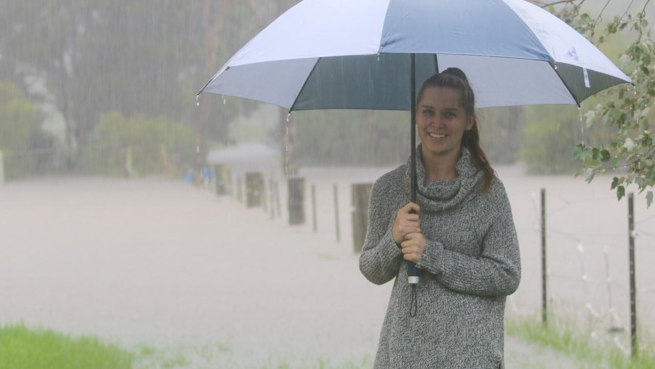 Londonderry resident Skye Dickinson speaking about the flood situation on March 2, 2022. Picture: Jake McCallum