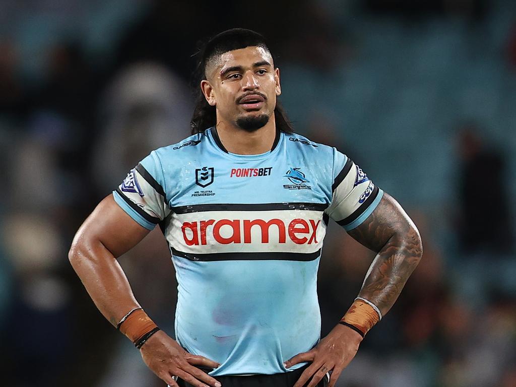 The Sharks have extended the deal of prop Oregon Kaufusi. Picture: Getty Images