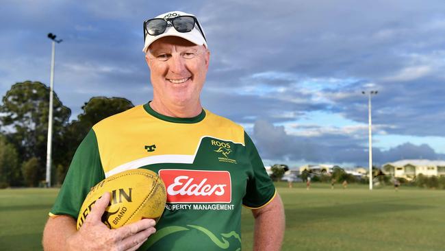 Maroochydore Roos QAFLW head coach Paul Magher. Picture Patrick Woods.