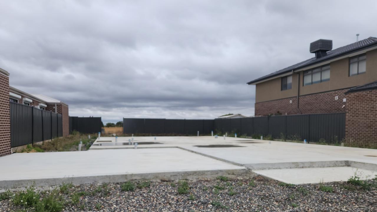 Mr Mahajan is worried he won’t have the funds to continue building on the site. Picture: Supplied