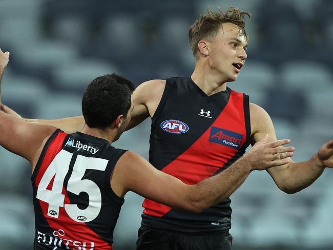 If Fremantle beats West Coast, the Bombers will finish the round in the top eight. (Photo by Robert Cianflone/Getty Images)