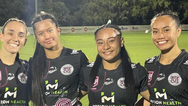 Enah Desic, Lashae Tonga, Evelyn Roberts and Leilani Taofinuu.