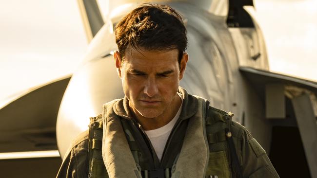 Tom Cruise as Pete "Maverick" Mitchell in Top Gun: Maverick.