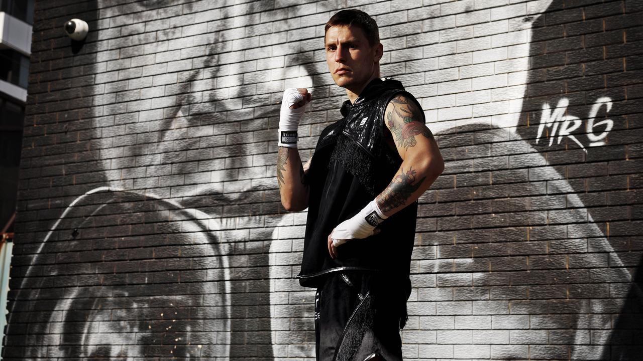 Koen Mazoudier pictured at Blacktown PCYC before he fights next week. Picture: Sam Ruttyn