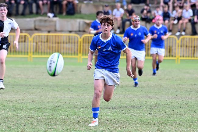 Tiger Campbell in action during the 2024 AIC First XV rugby season. Picture, John Gass
