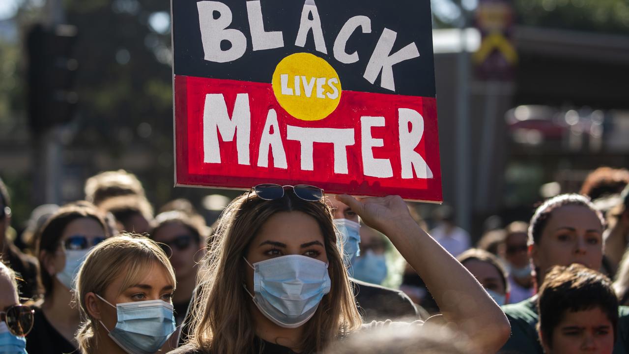 Tens of thousands of people attended Black Lives Matter rallies on Saturday. Picture: AAP/Glenn Hunt