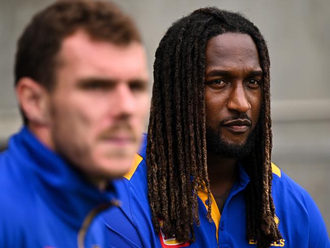 The injury means Naitanui will remain on the sidelines until at least April 2024. Picture: Daniel Carson/AFL Photos via Getty Images