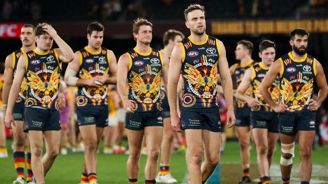 Sunday’s loss was a disaster for the Crows. Picture: Getty Images