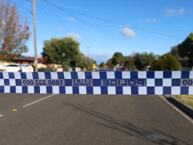 Two police officers have been taken to hospital after the dramatic arrest. Picture: Brendan Beckett