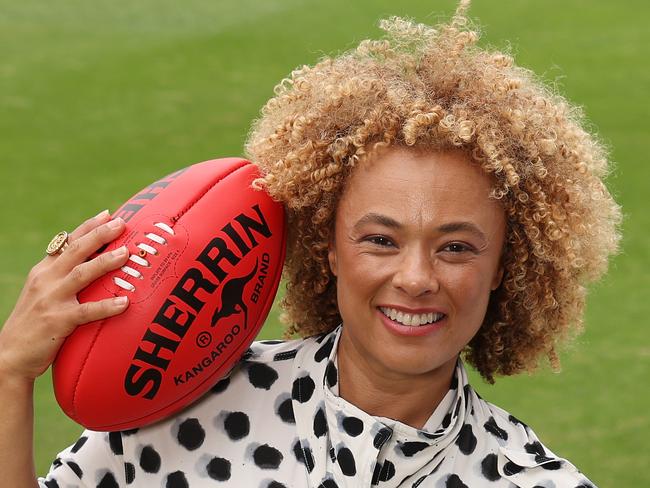 Connie and Angus from Sneaky Sound System, credit AFL Photos/Mark Metcalfe.poses during a 2025 AFL Opening Round Photo Opportunity on February 25, 2025 in Sydney, Australia. (Photo by Mark Metcalfe/AFL Photos/via Getty Images)