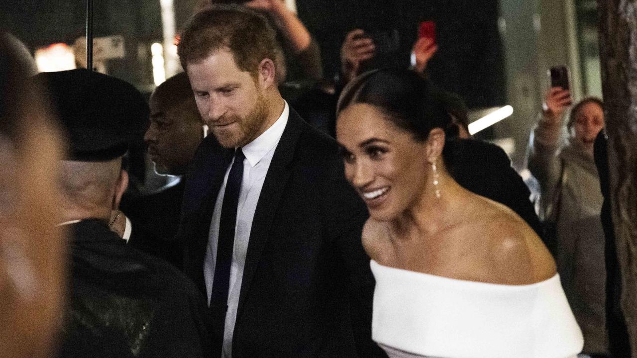 Prince Harry and Meghan Markle at the Ripple of Hope Award Gala in New York. Picture: Getty Images.