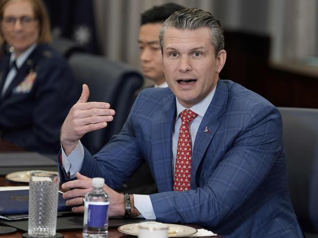 US Secretary of Defense Pete Hegseth has indicated President Trump supports AUKUS. Picture: Oliver contreras / AFP.