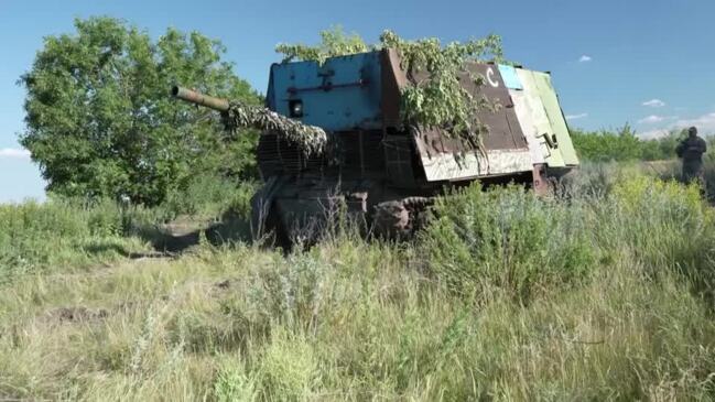 Ukraine captures Russian anti-drone 'barn' tank