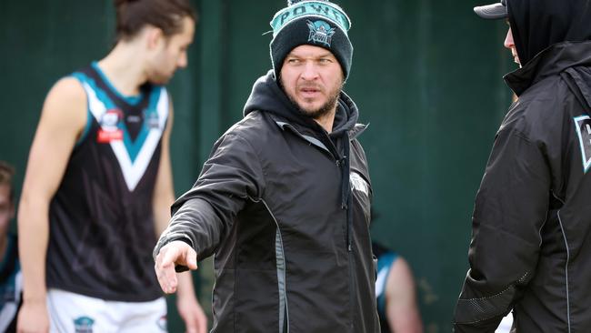 Laurimar coach Jimmy Atkins. Picture: George Salpigtidis