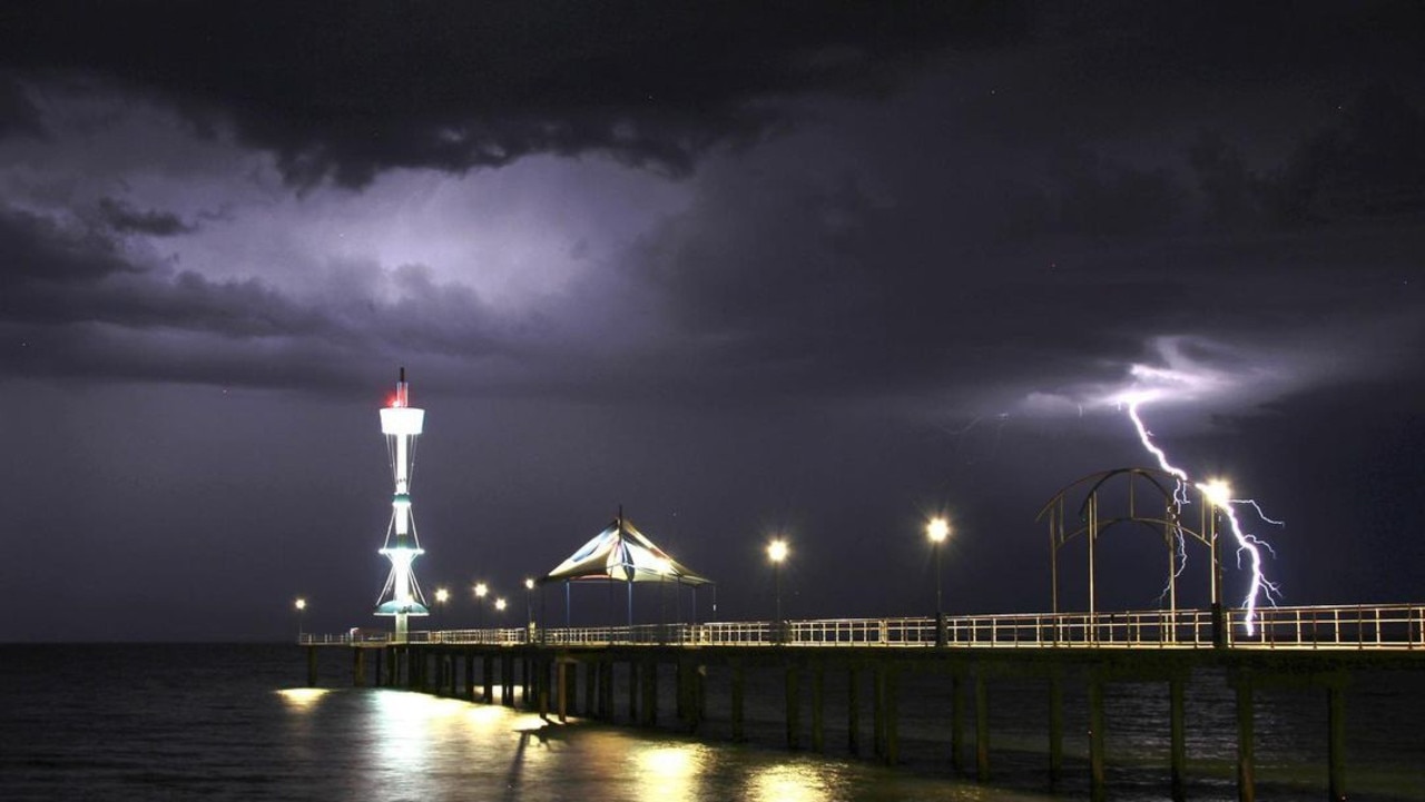 Adelaide storm at Brighton Beach. Picture: @paulcav22 / Instagram