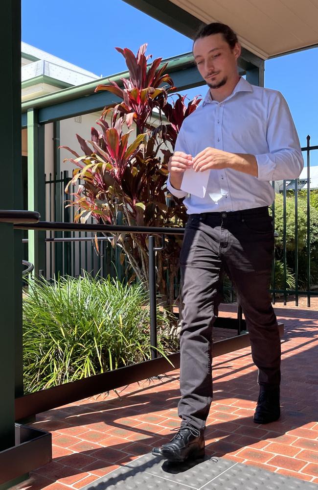 Adam Wright outside Ballina Courthouse.