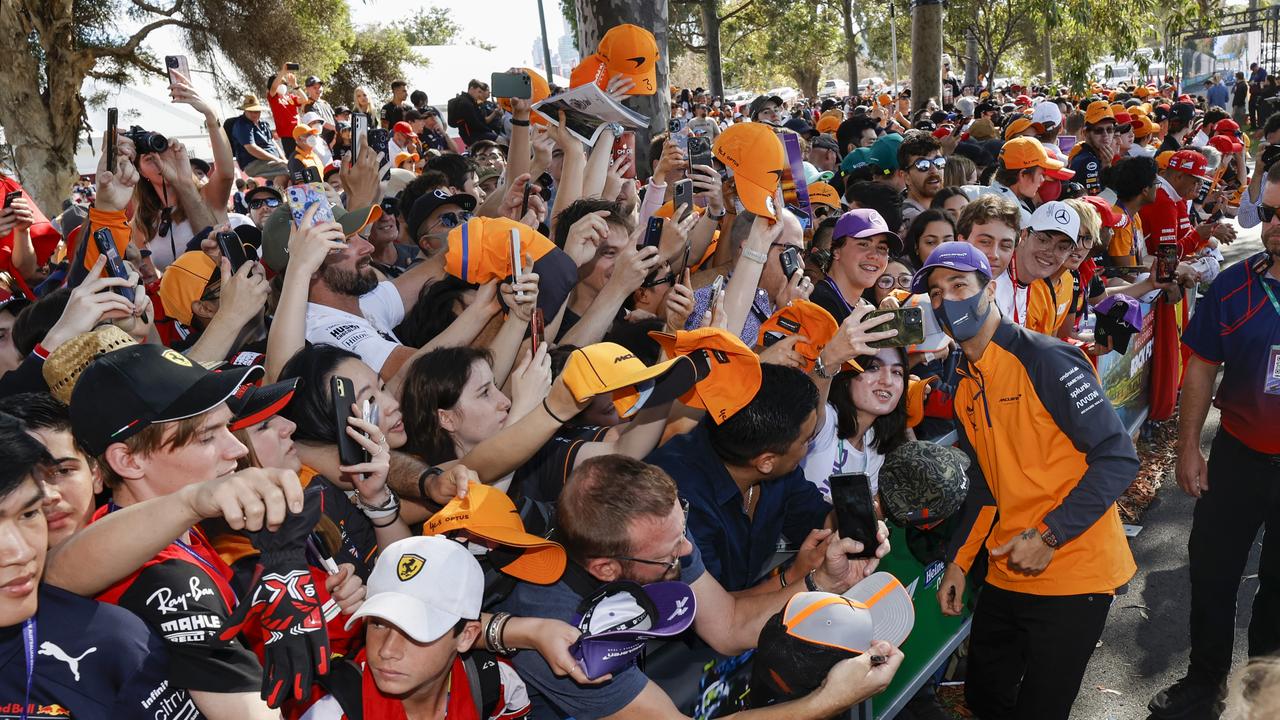 Daniel Ricciardo à Melbourne Walk.