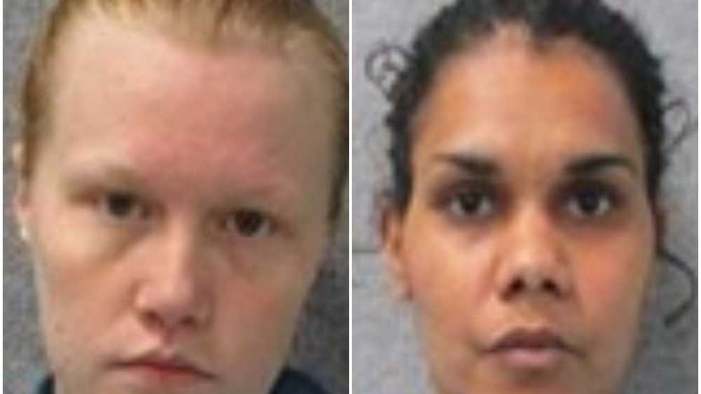 Charlotte Bowman, left, and Jahnessa Jerome, right. Picture: QPS Media