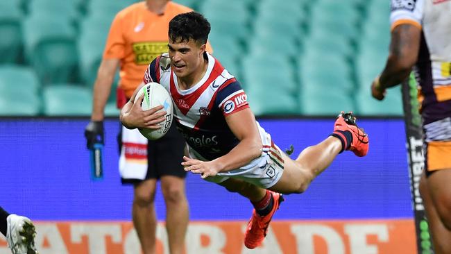 Roosters star Joseph Suaalii is in the crosshairs of Rugby Australia. Picture: NRL Photos