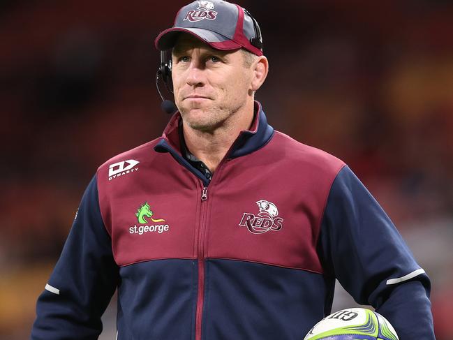 BRISBANE, AUSTRALIA - SEPTEMBER 12: Reds coach Brad Thorn is seen prior to the Qualifying Final Super Rugby AU match between the Queensland Reds and Melbourne Rebels at Suncorp Stadium on September 12, 2020 in Brisbane, Australia. (Photo by Chris Hyde/Getty Images)