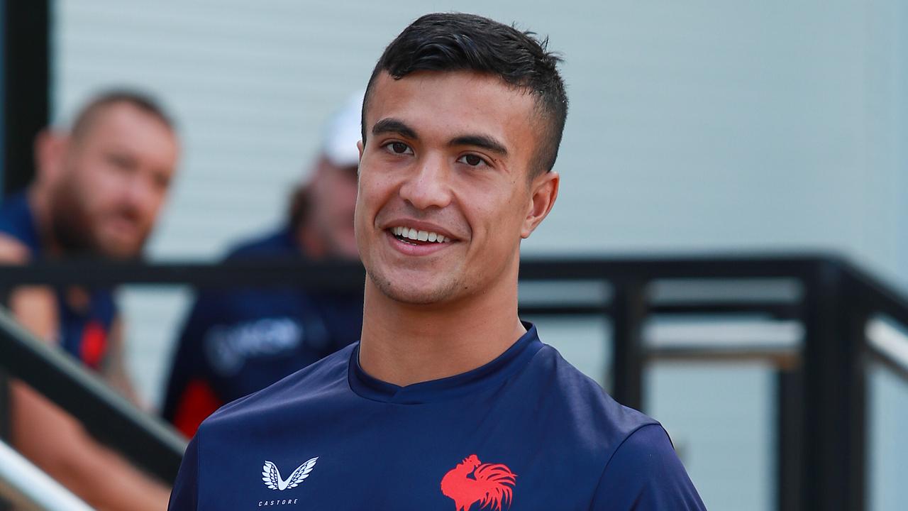 Sydney Roosters teenage star Joseph Suaalii at Moore Park. Picture: Justin Lloyd