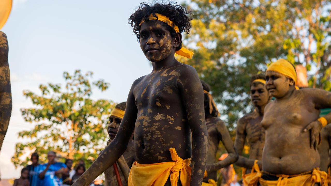 Lirrga ceremonial group perform cultural dances. Picture: Pema Tamang Pakhrin