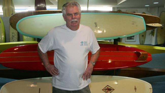 Currumbin Surf Museum curator Mal Sutherland is proud of his creation.