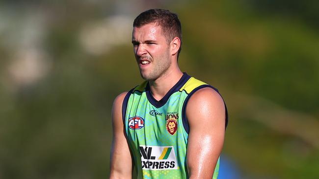 Ely Smith during a Brisbane Lions AFL training session at Leyshon Park on January 29, 2020 in Brisbane, Australia. (Photo by Chris Hyde/Getty Images)