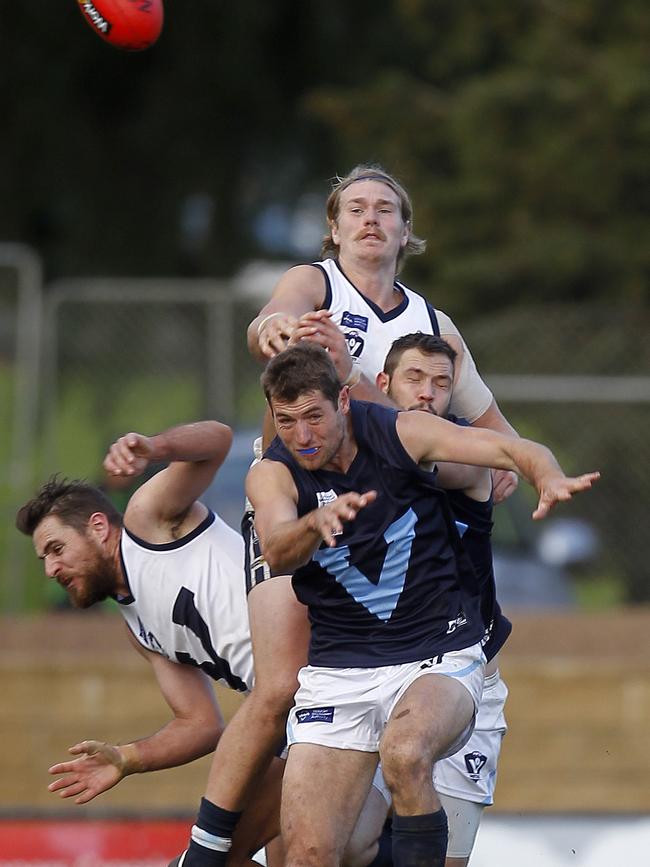 Geelong’s Tom Stewart playing for Victoria Country in 2014 before being drafted to the Cats. Picture: Yuri Kouzmin