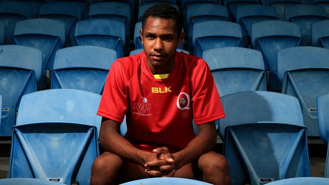 Hamiso Tabuai-Fidow as a 14-year-old with the Queensland Reds.